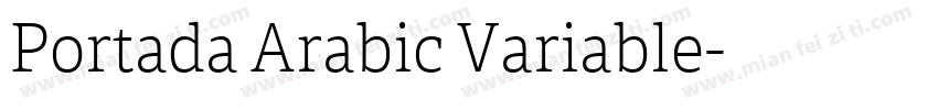 Portada Arabic Variable字体转换